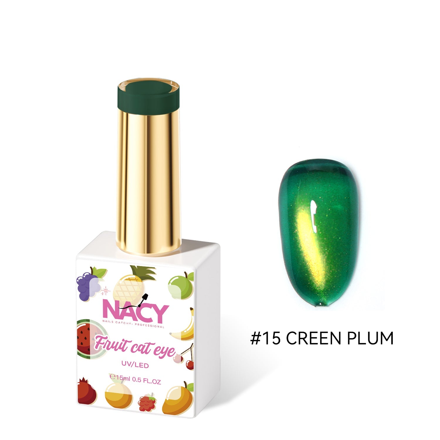 Nacy Fruit Cat Eye Gel 0.5oz Hema / Tpo Free - 015
