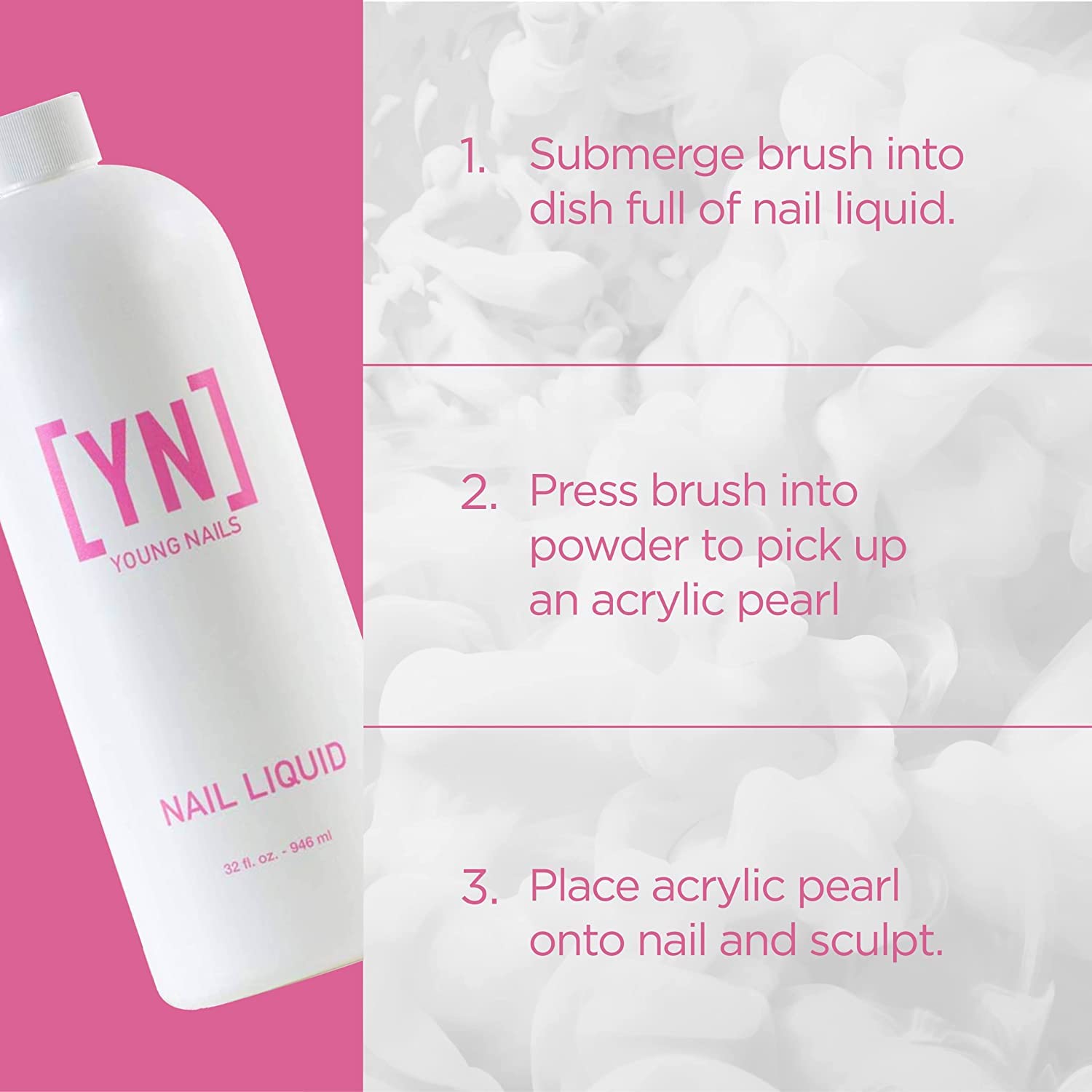Young Nail - Liquid Monomer Refill (32oz/ 1 Gallon)