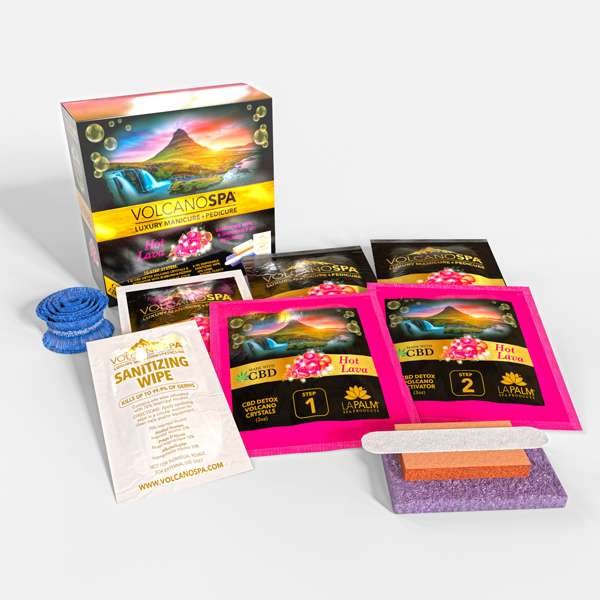 Volcano - Pedicure Deluxe 5in1 (Case 36 Boxes) - Hot Lava