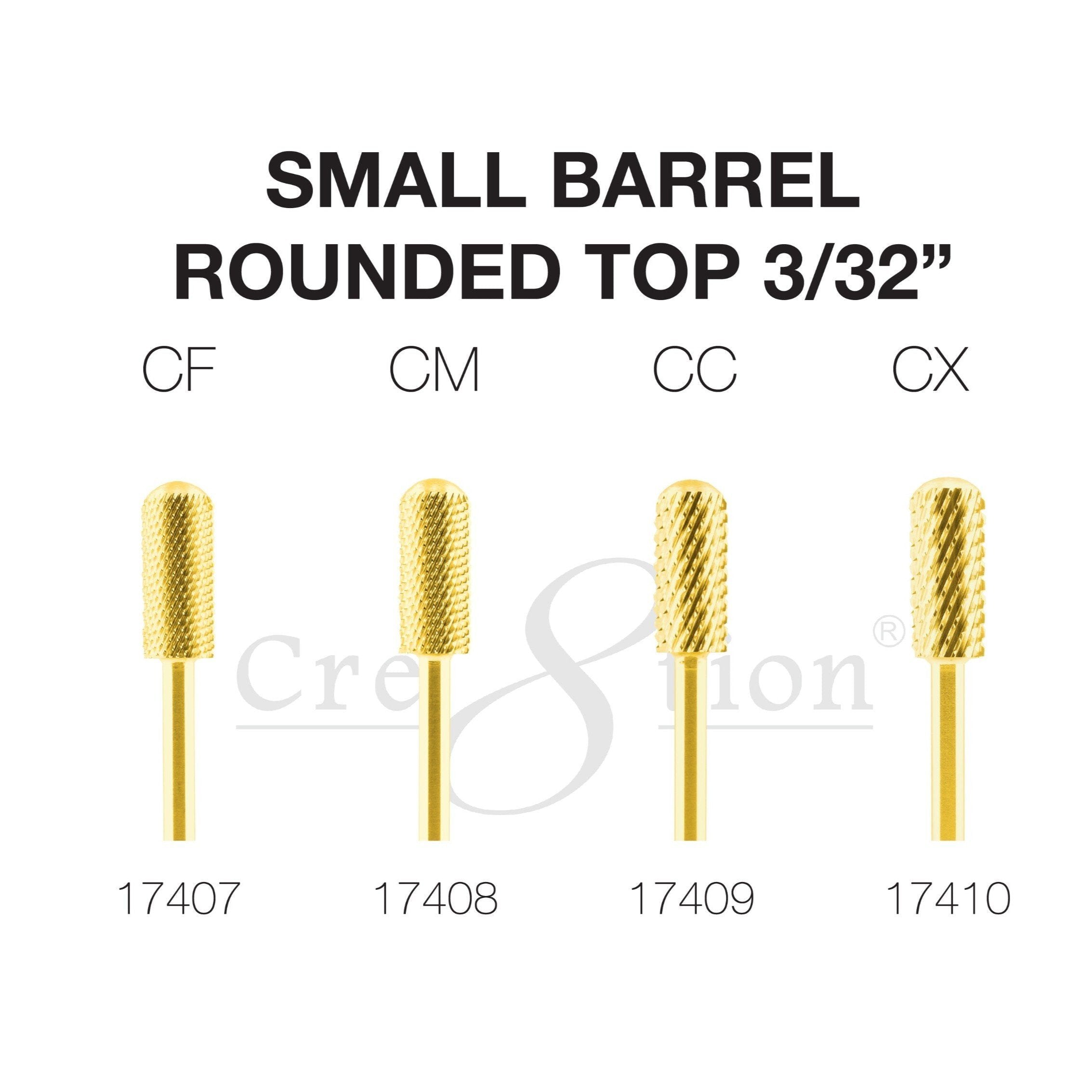 Cre8tion Gold Carbide - Small Barrel - Round Top 3/32"