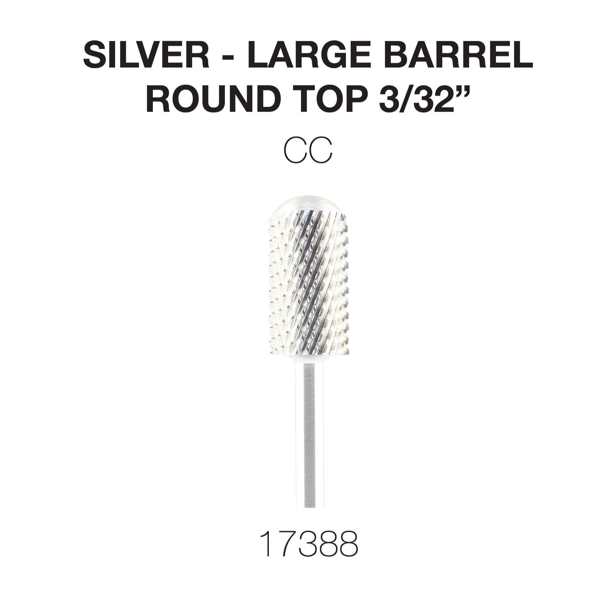 Cre8tion - Silver Carbide - Large Barrel - Round Top 3/32