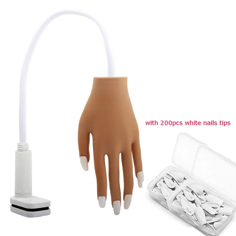 Silicone Practice Hand for Nails Nail training and display Nail Art