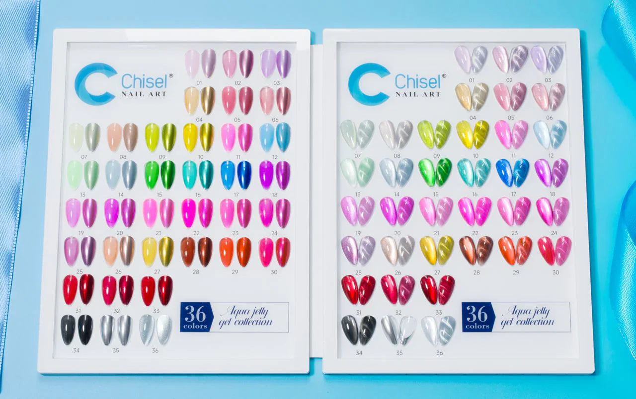 Chisel Aqua Jelly Gel Collection 36 Color -  Free sample + Magnet