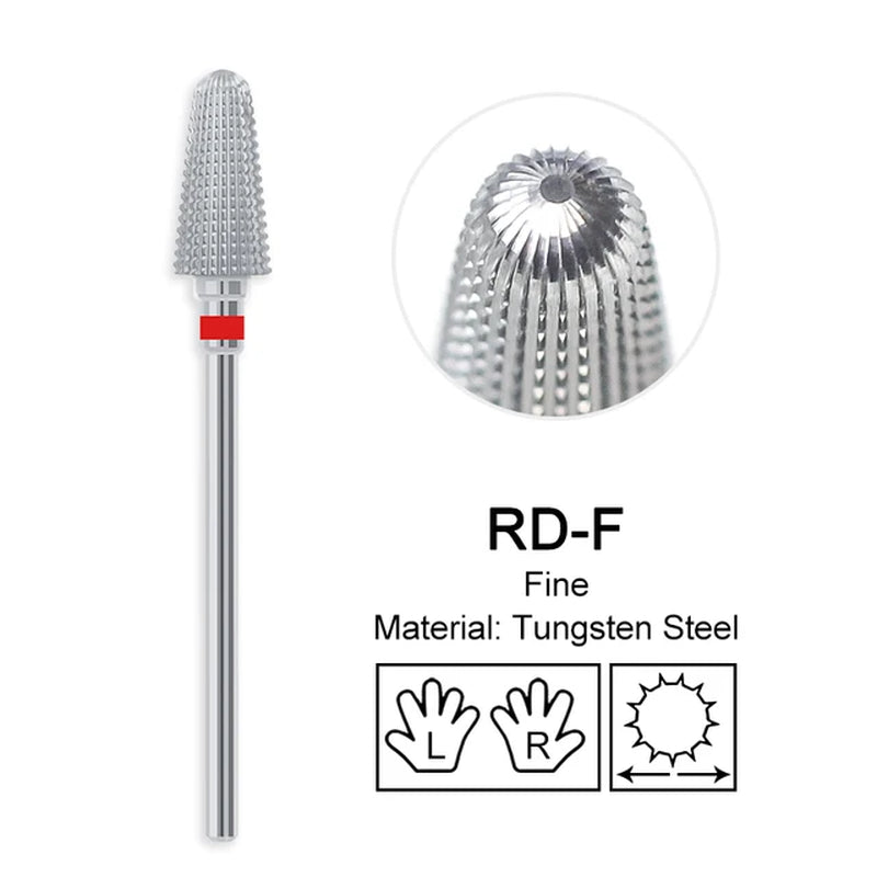 Nail Drill Bit 3/32 Inch Different Grind and Shape (60 Bits Variants)