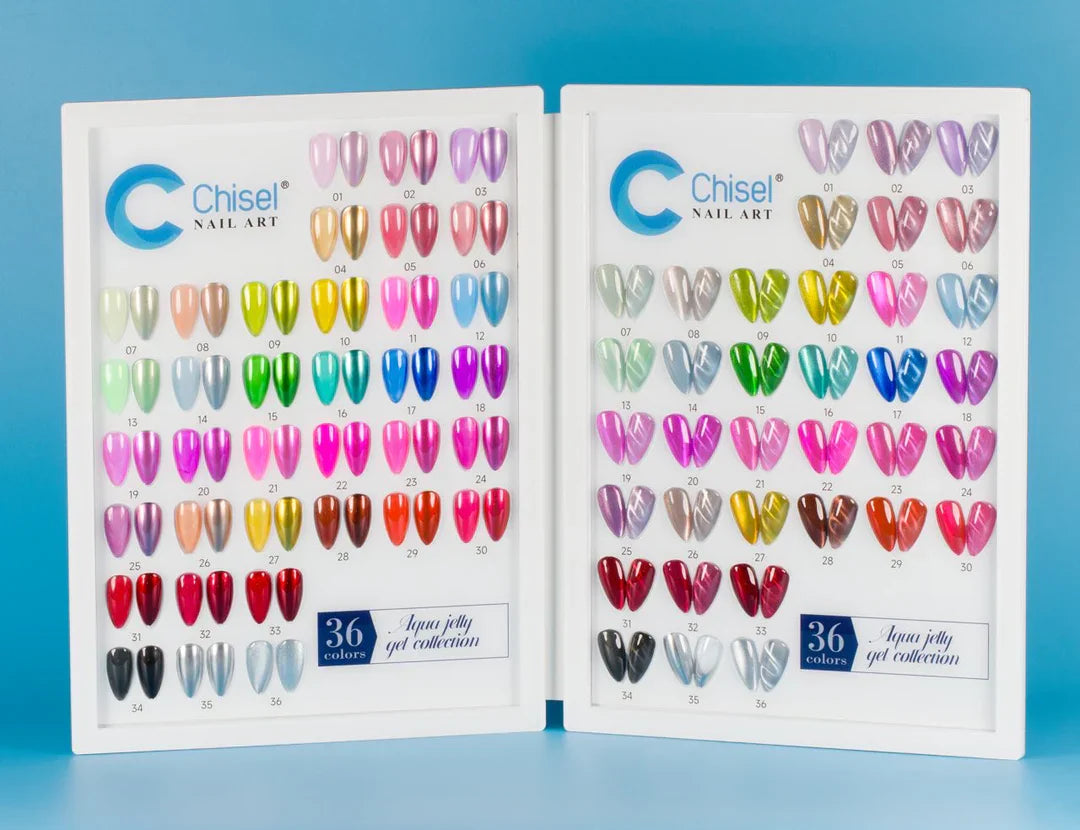 Chisel Aqua Jelly Gel Collection 36 Color -  Free sample + Magnet