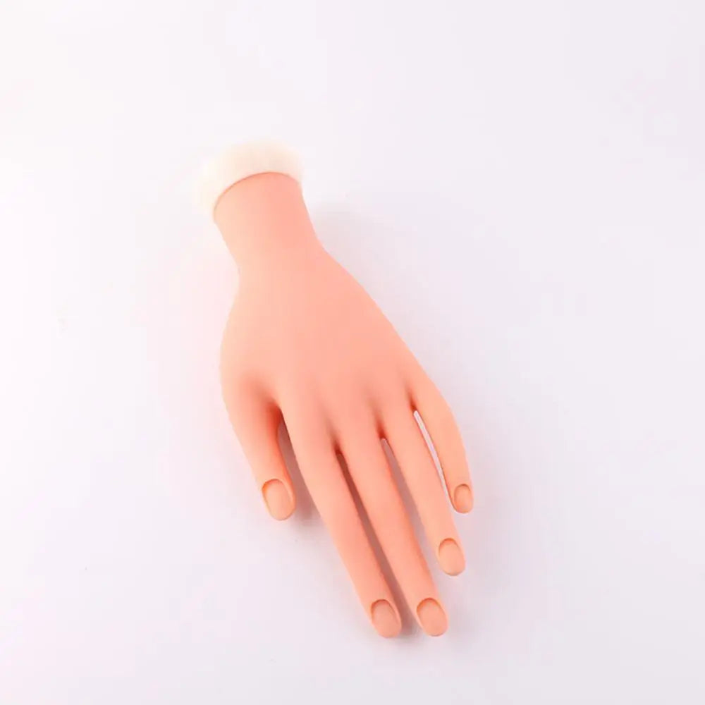Silicone Nail Practice and Training Hand Made by Flexible and Soft Plastic
