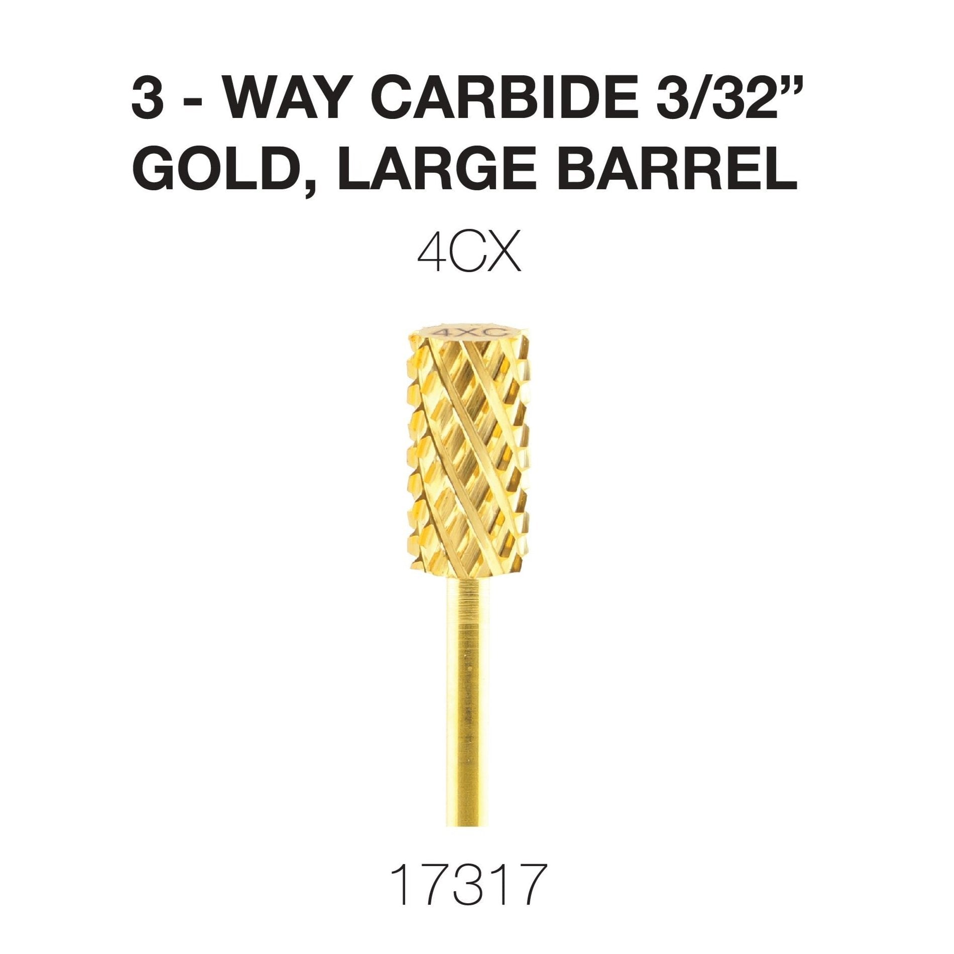 Cre8tion - Carbide Gold - Small & Large 3/32 - 3Way