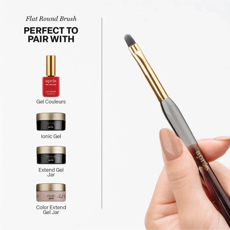 Apres - Flat Round Brush 8Mm