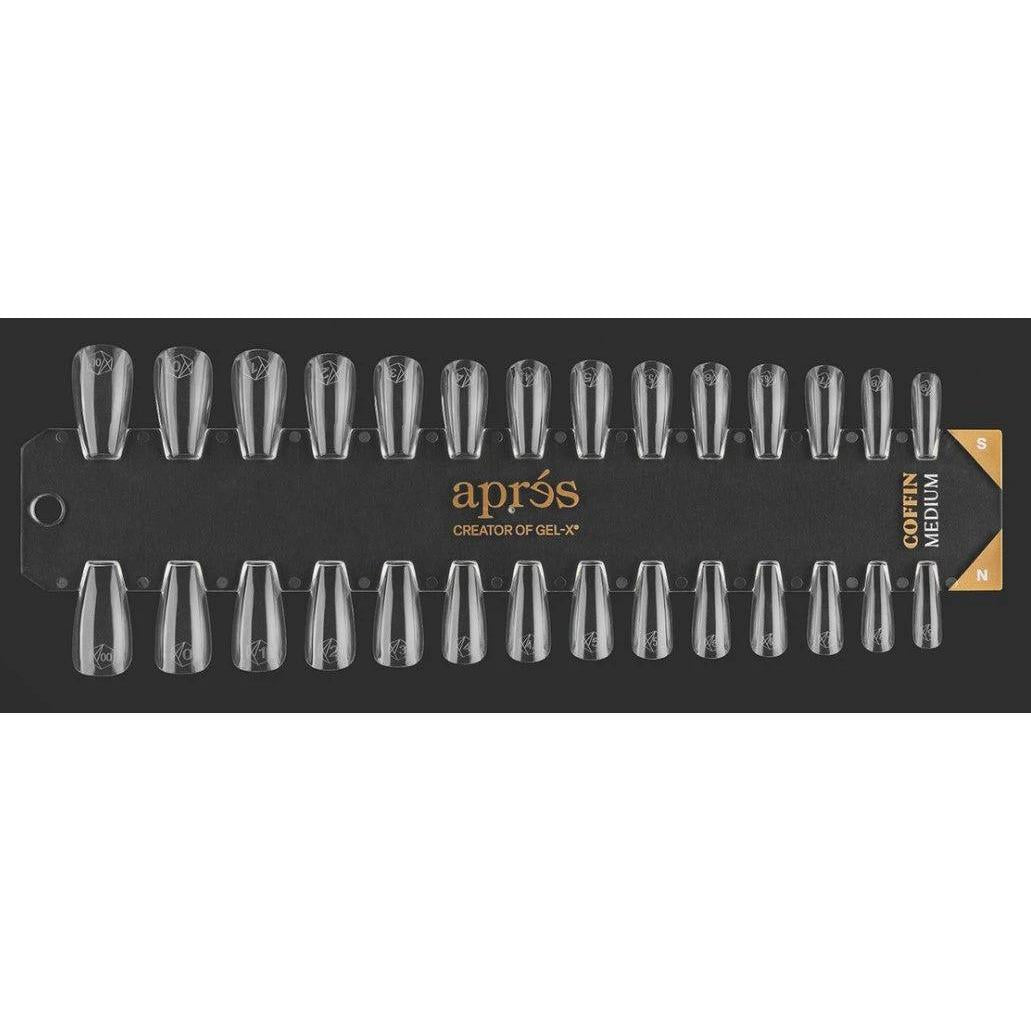 Apres - Gel-X Tip Swatch: Natural/Sculpted Coffin Medium