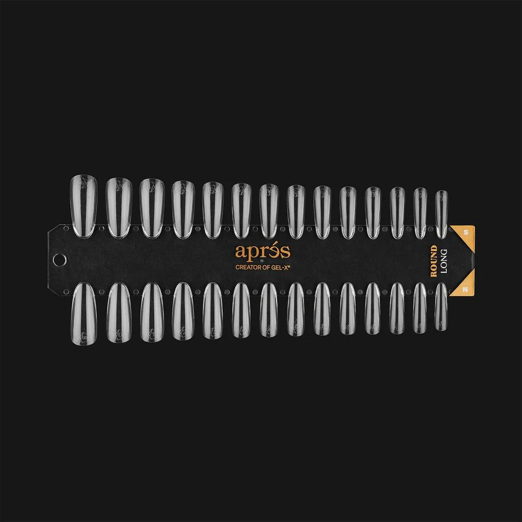 Apres - Gel-X Tip Swatch: Natural/Sculpted Round Long