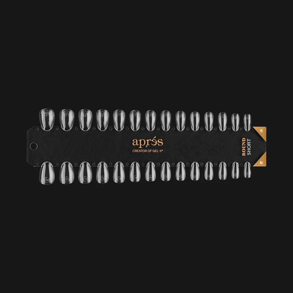 Apres - Gel-X Tip Swatch: Natural/Sculpted Round Short