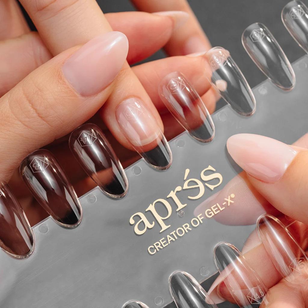 Apres - Gel-X Tip Swatch: Natural/Sculpted Square Medium