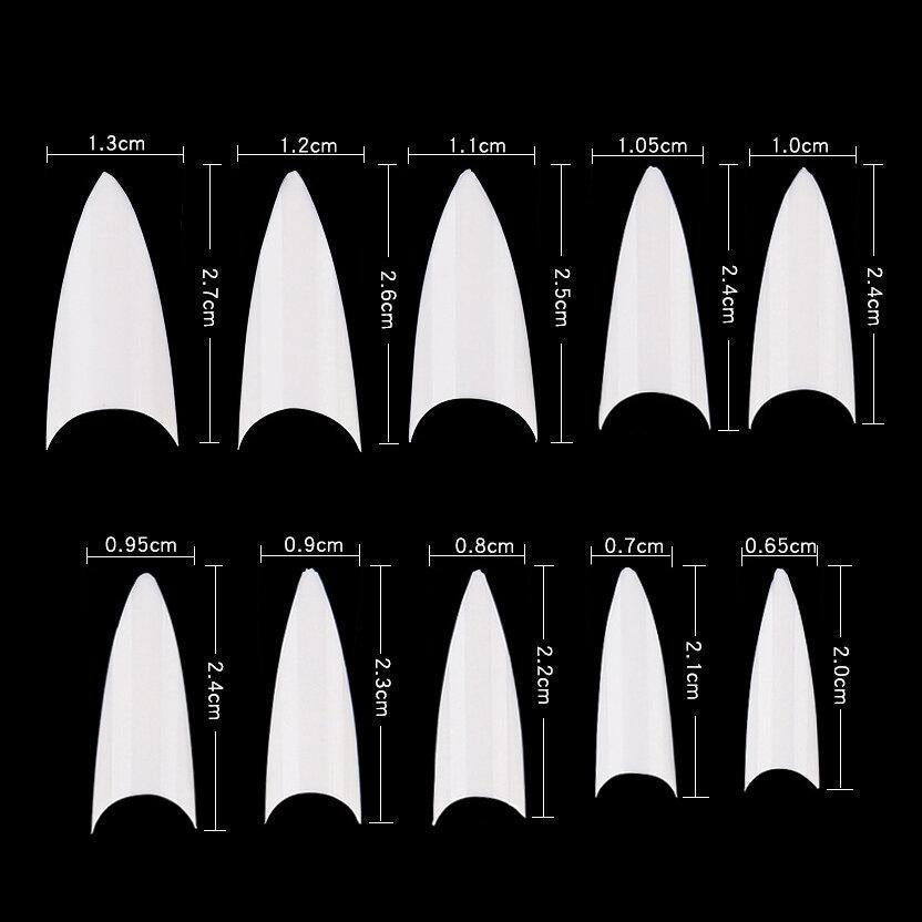 Cre8tion - 14 Special Shapes Nail Tips (500/ 600pcs)