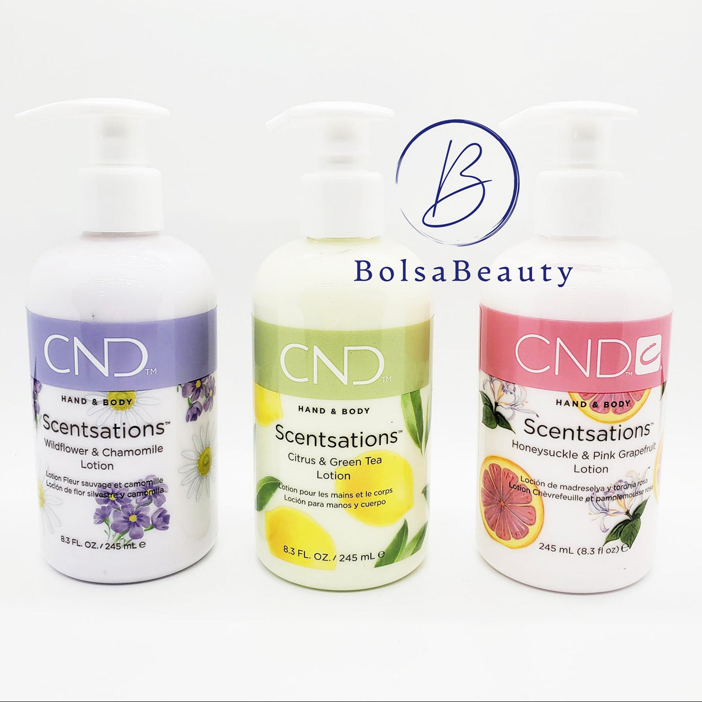 CND - Hand & Body Lotion 245ml (Many Scents)