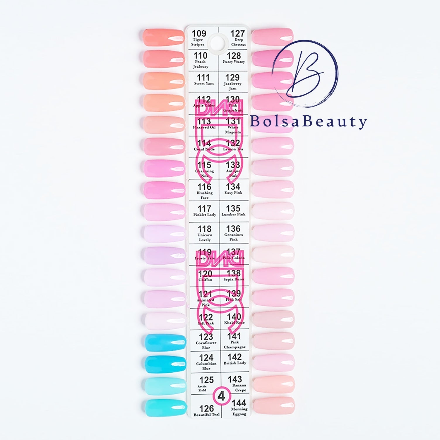 DND - DC Colors Sample Chart (#01 - #15)