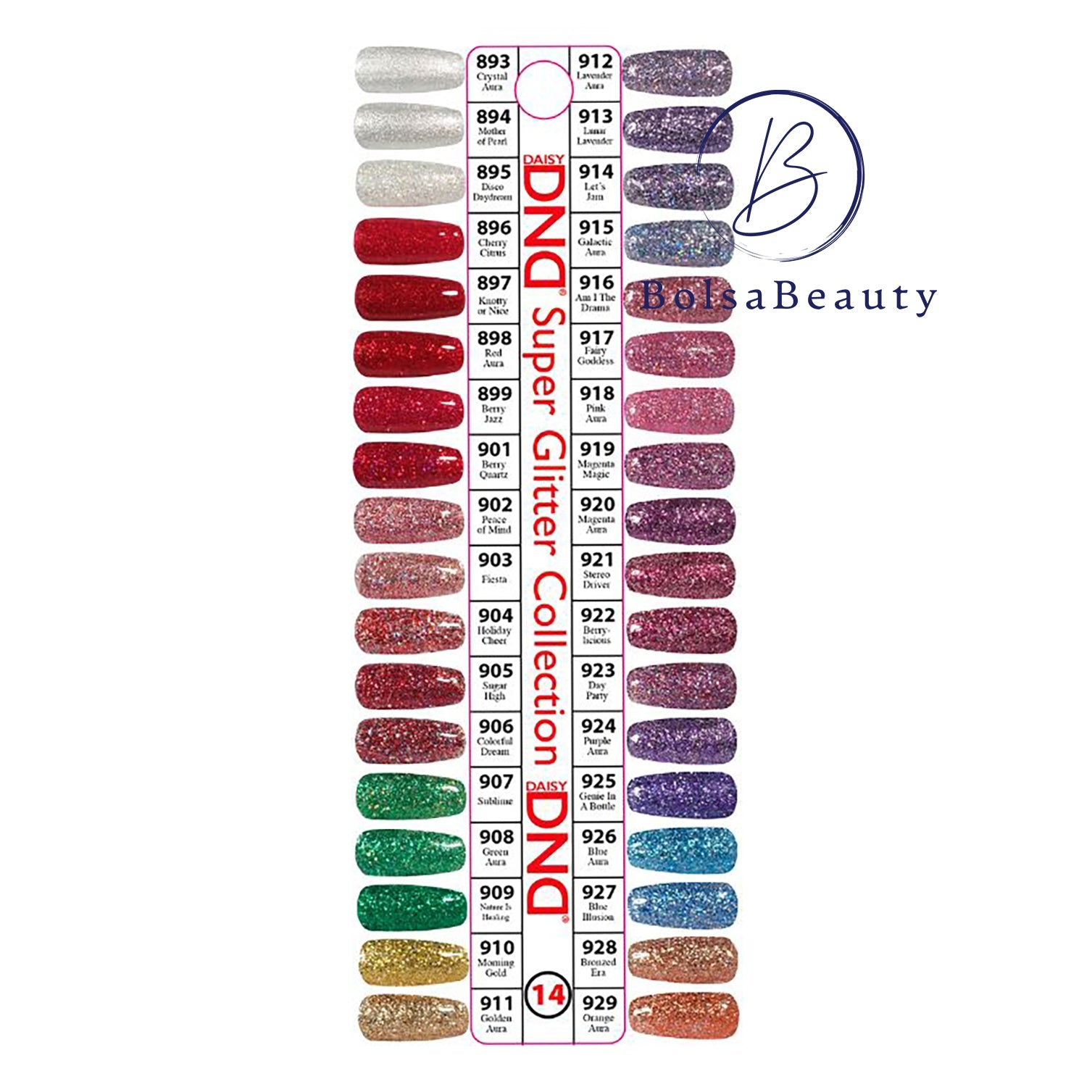 DND - Super Glitter 2023 Duo Full Set 36 Colors (#893 - #929)