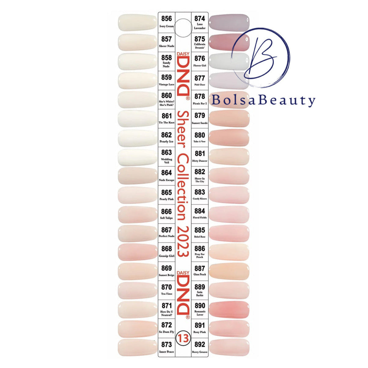 DND - Sheer 2023 Duo Full Set 36 Colors (#856 - #892)
