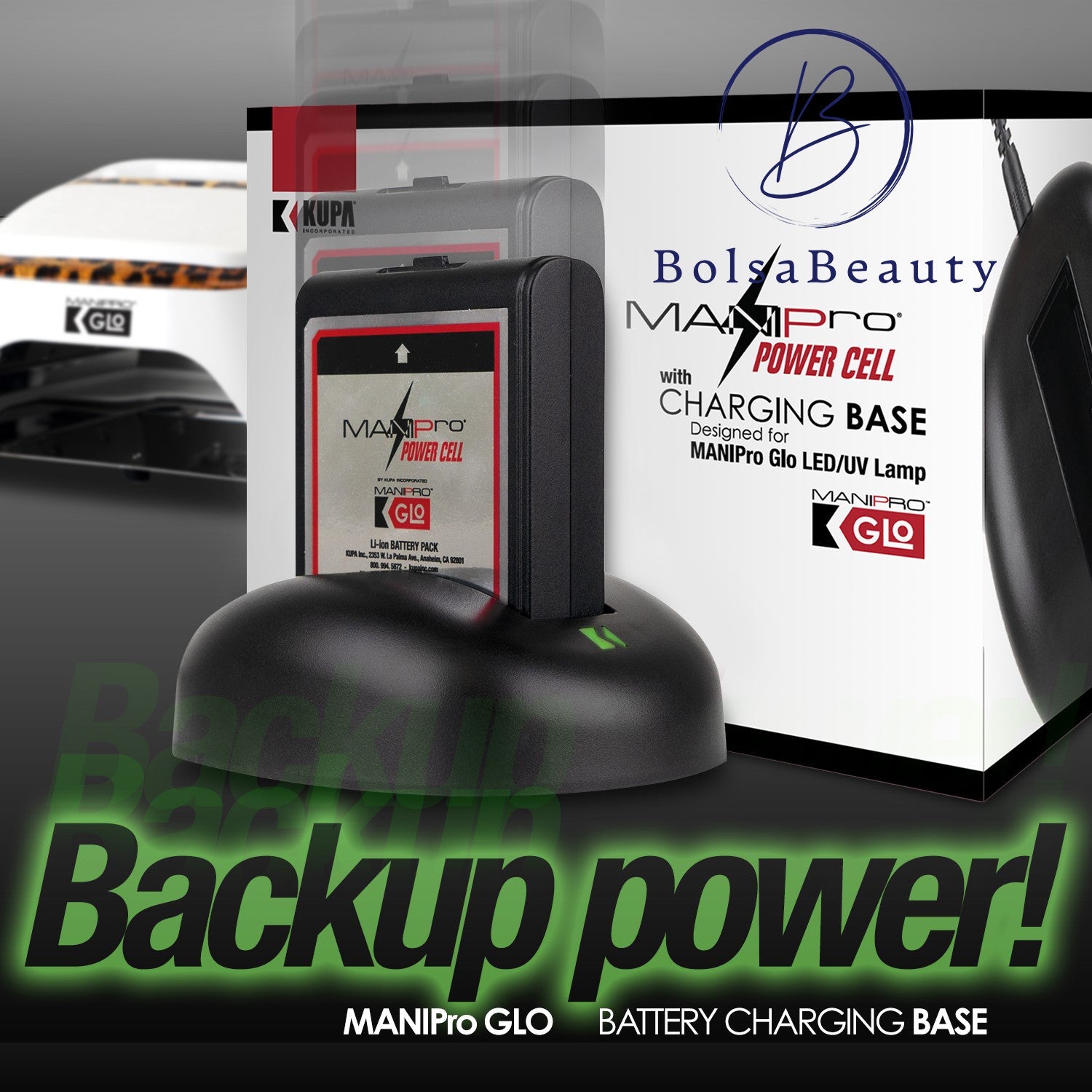 Kupa - Manipro Glo Lamp - Battery Replacement & Charger