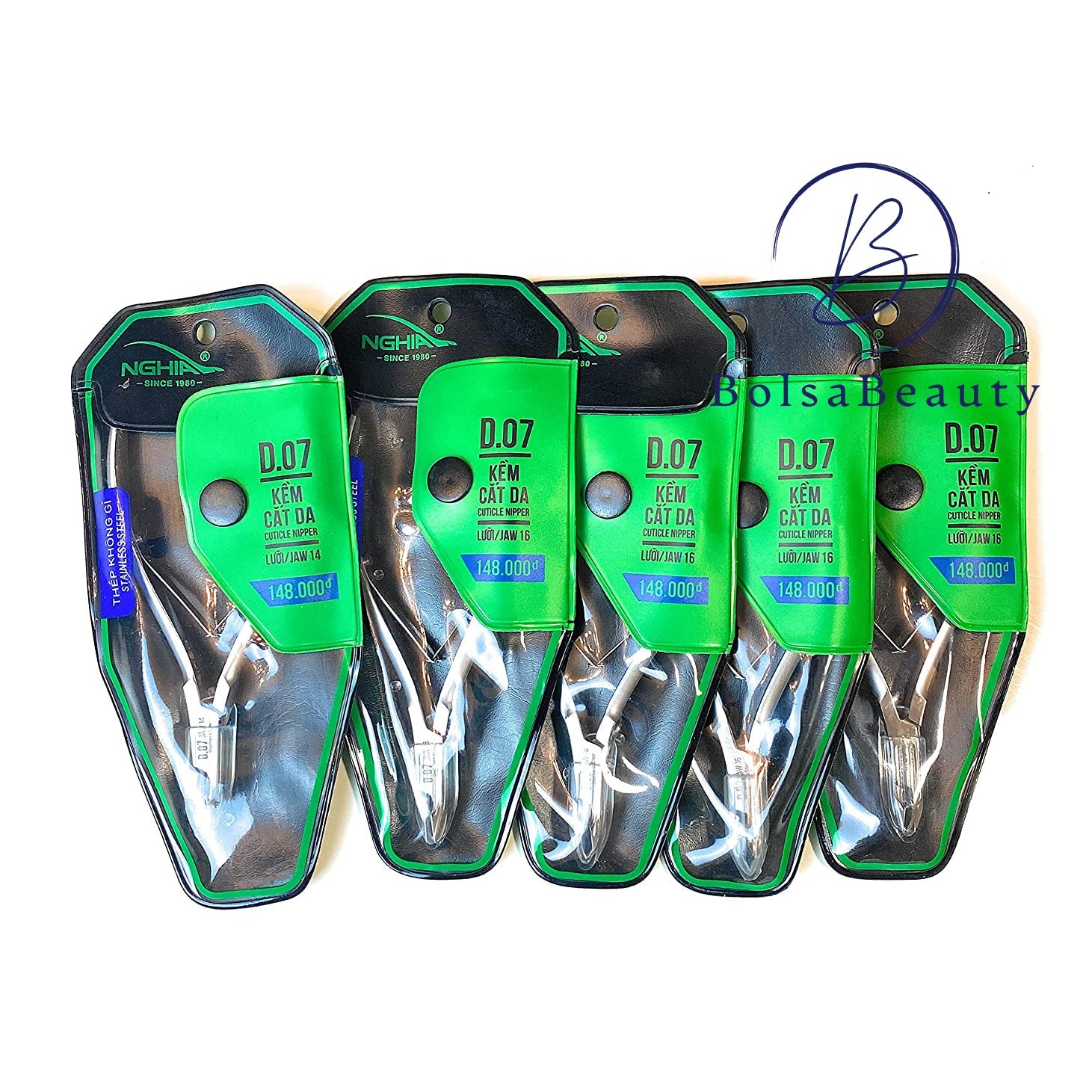 Nghia - Stainless Steel Cuticle Nipper (#D01 - #D09)