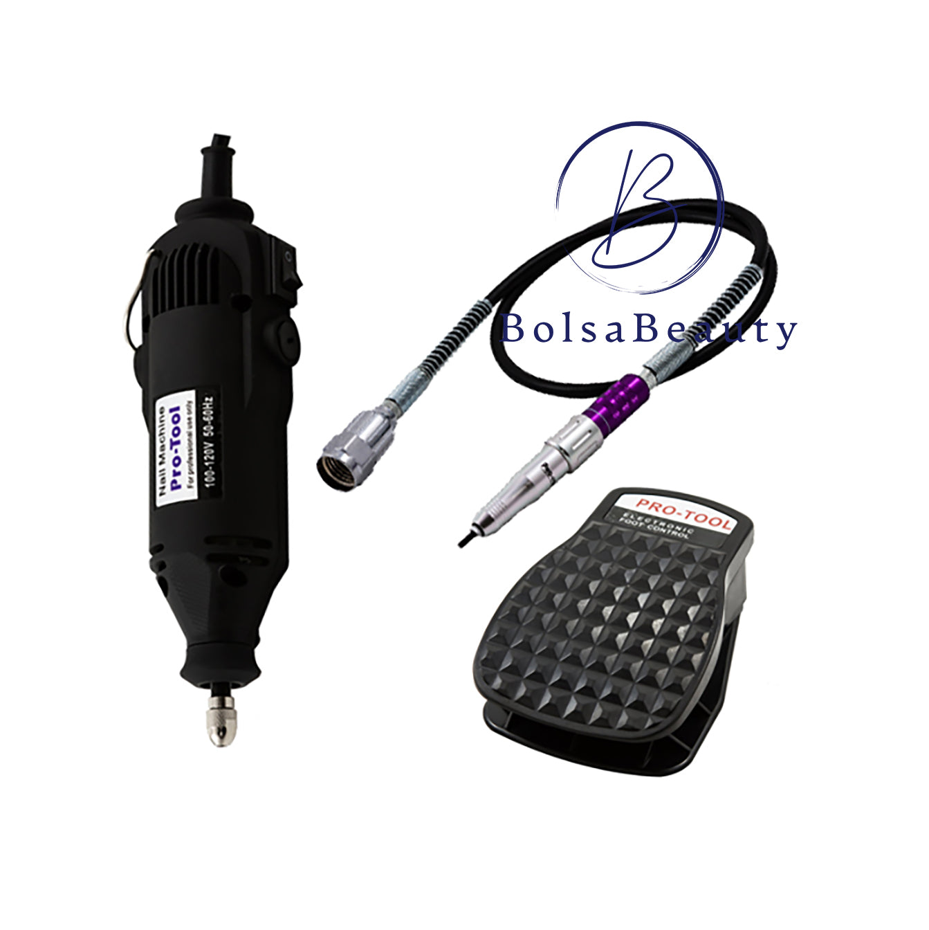 ProTool - Full Rotary Kit (Drill Machine + Flexible Shaft + Foot Control)