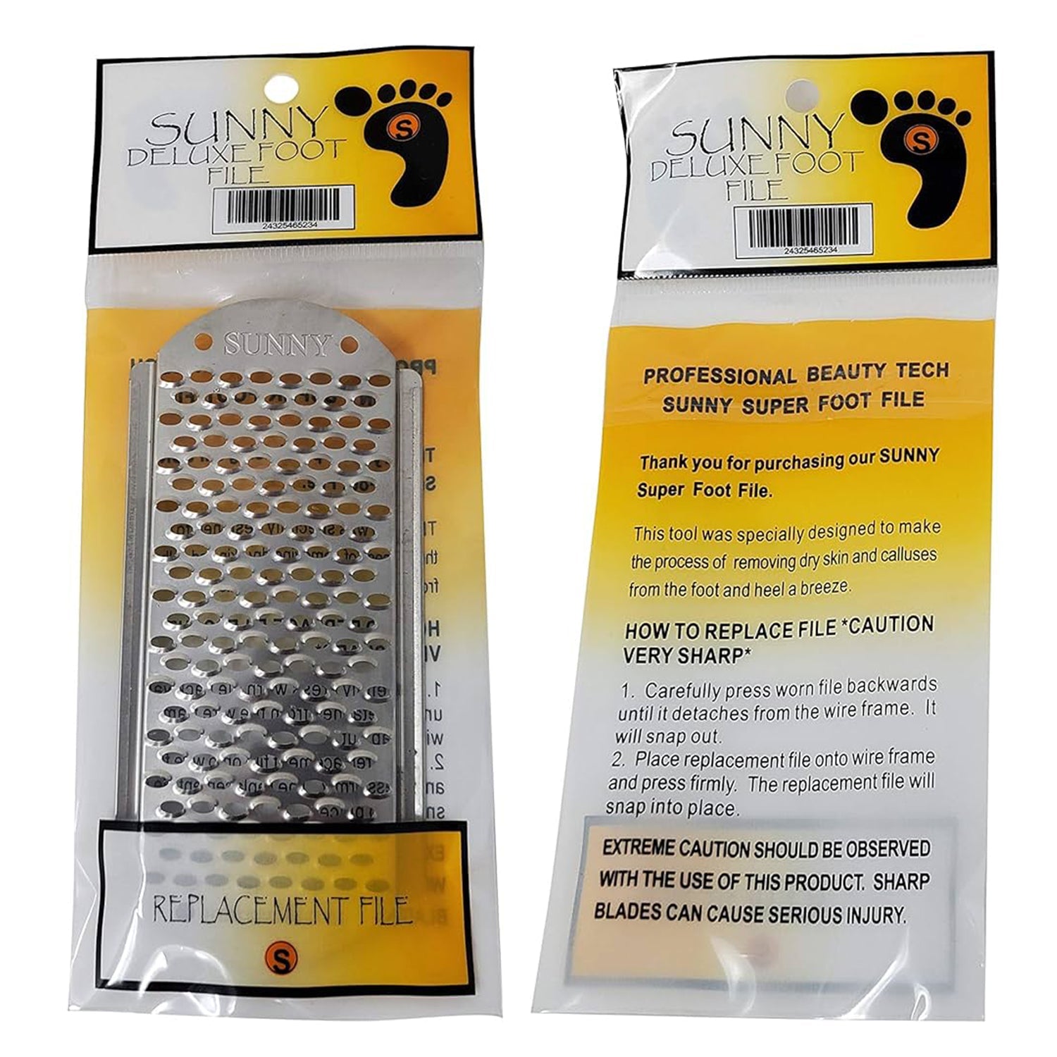 Sunny - DeLuxe Foot File Callus Remove 2in1