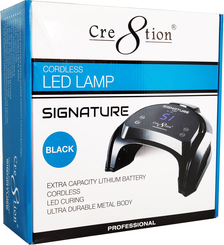 Cre8tion - Signature Cordless LED UV Lamp (Black/ White)