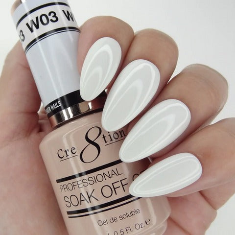 Cre8tion - French Pink Gel Colors (#P01 - P28, #W1 - W4)