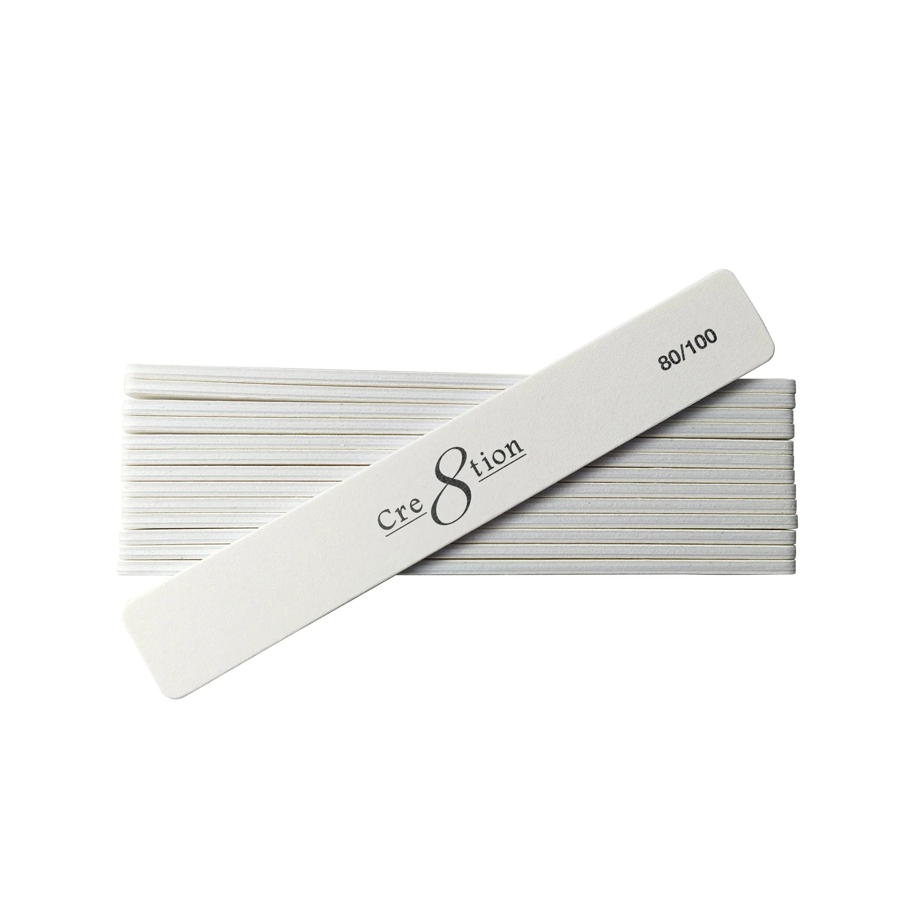 Cre8tion - Jumbo Nail File 50pcs (White/ Zebra)