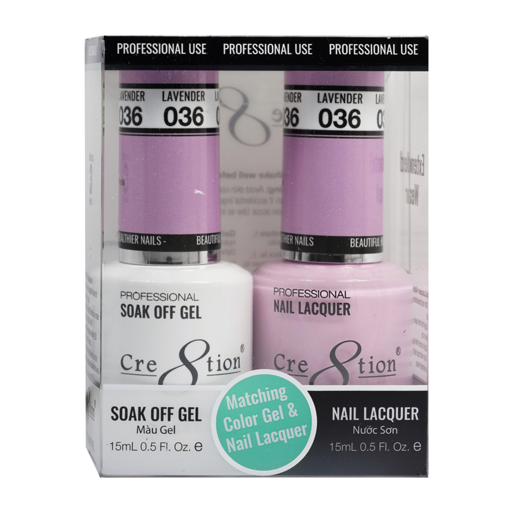 Cre8tion - Gel & Lacquer Solid Duo (#01 - #50)