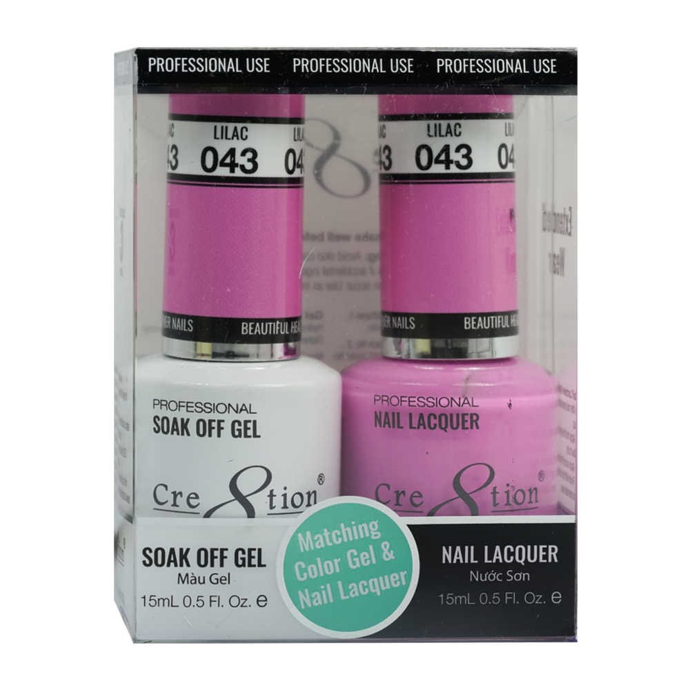 Cre8tion - Gel & Lacquer Solid Duo (#01 - #50)