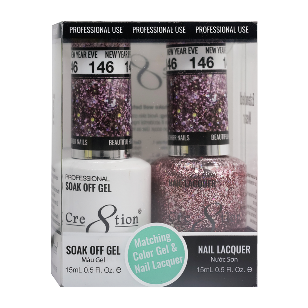 Cre8tion - Gel & Lacquer Glitter Duo (#145 - #216)