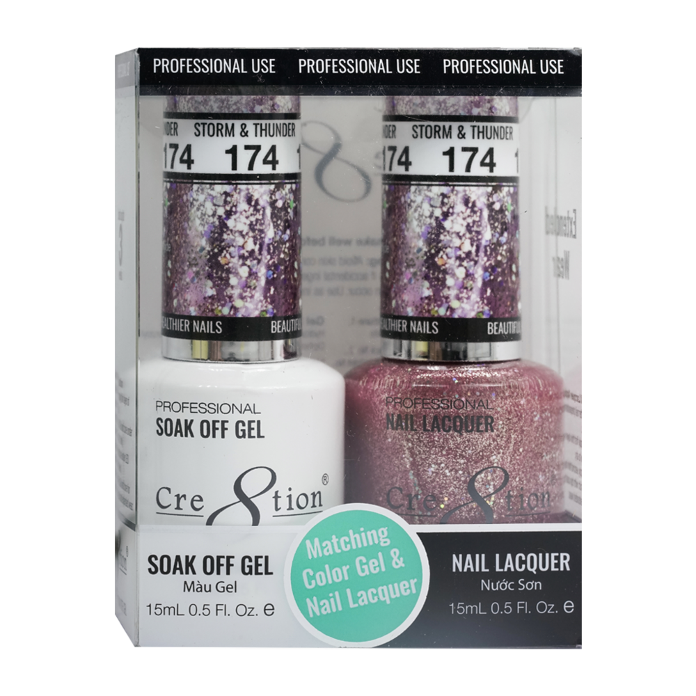 Cre8tion - Gel & Lacquer Glitter Duo (#145 - #216)