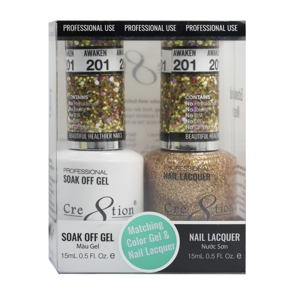 Cre8tion - Gel & Lacquer Glitter Duo (#145 - #216)