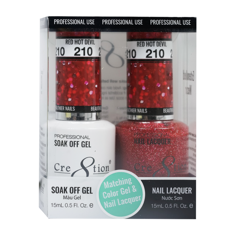 Cre8tion - Gel & Lacquer Glitter Duo (#145 - #216)