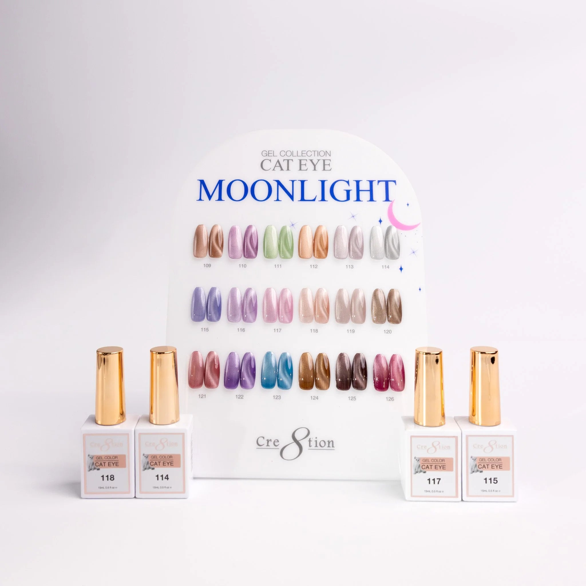 Cre8tion - Moonlight Cat Eye Full Set 18 Colors (#109 - #126)