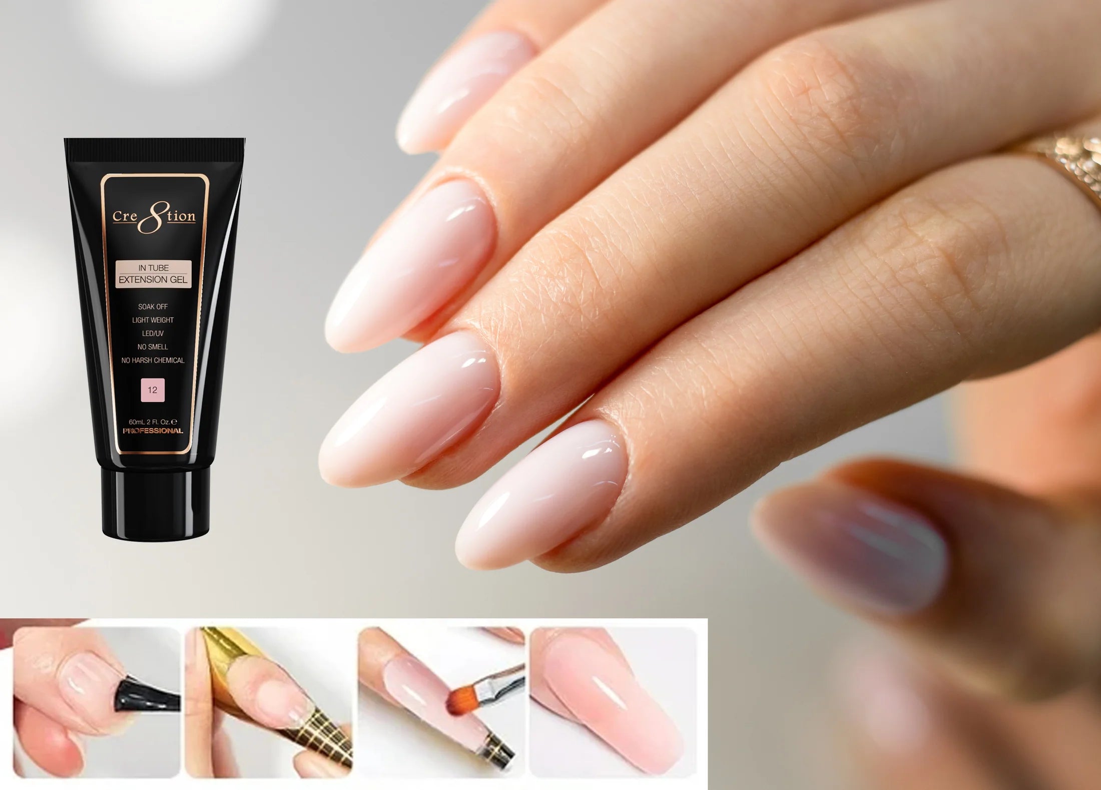 Cre8tion - Tube Polygel Tapgel Full Set 2oz (#01 - #36)