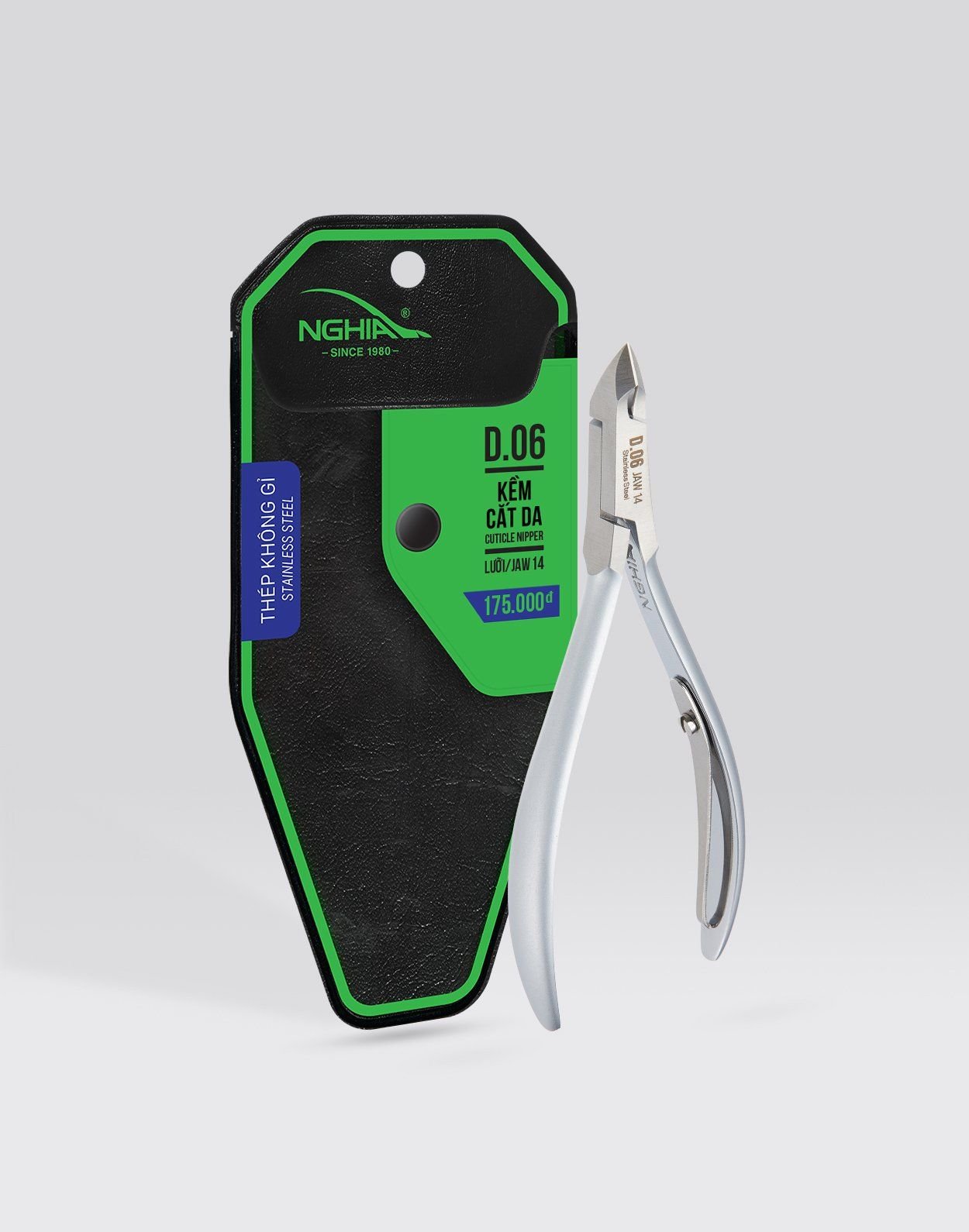 NGHIA Stainless Steel Cuticle Nipper D06