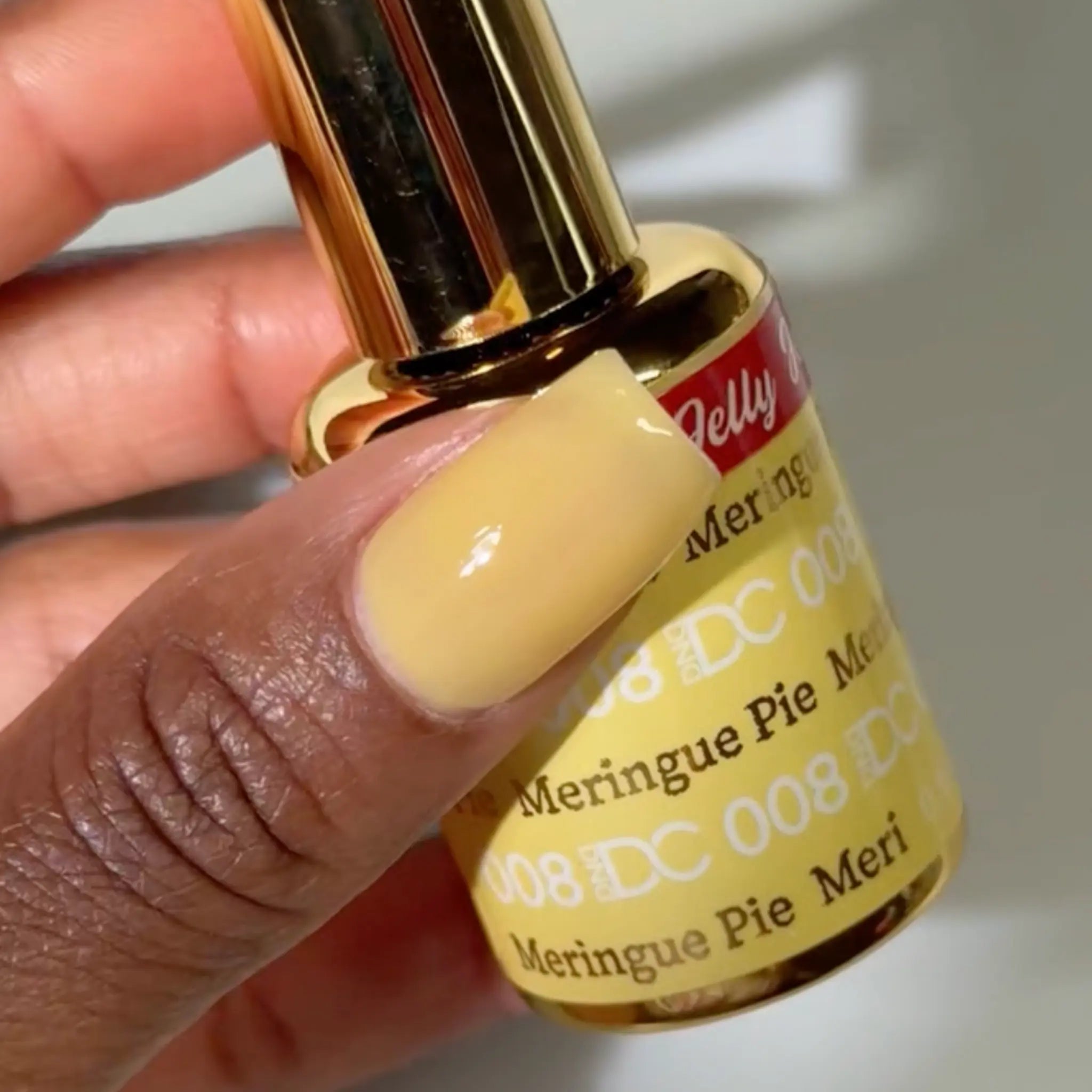 DND DC All My Jelly Gel Polish – #008 Merengue Pie (0.6oz / 18ml) – NEW 2026