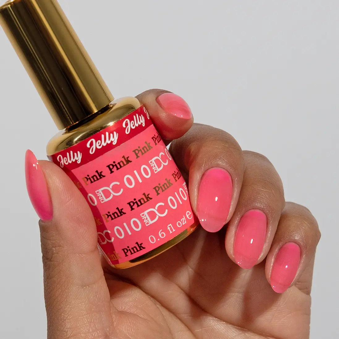 DND DC All My Jelly Gel Polish – #010 Pink (0.6oz / 18ml) – NEW 2026