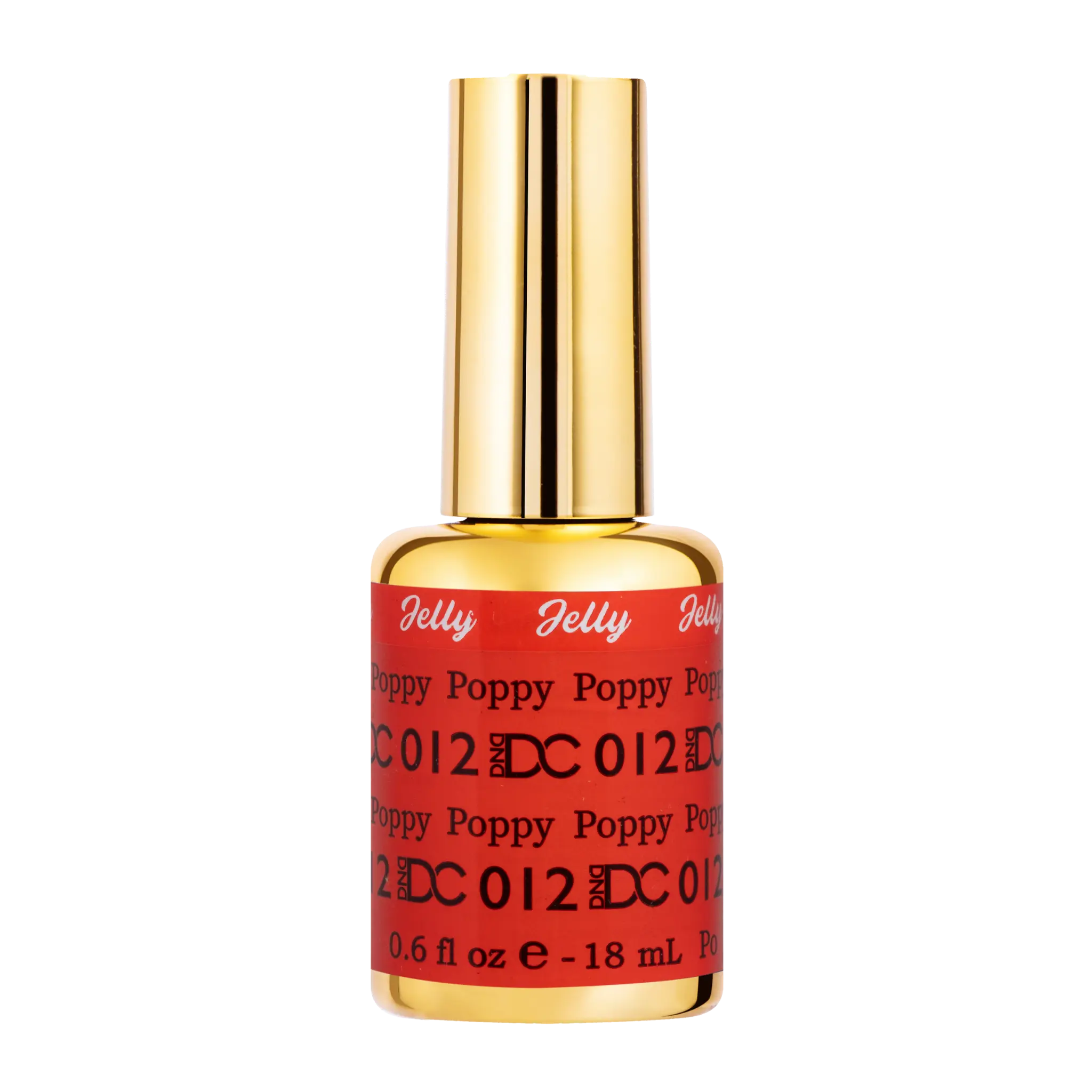 DND DC All My Jelly Gel Polish – #012 Poppy (0.6oz / 18ml) – NEW 2026
