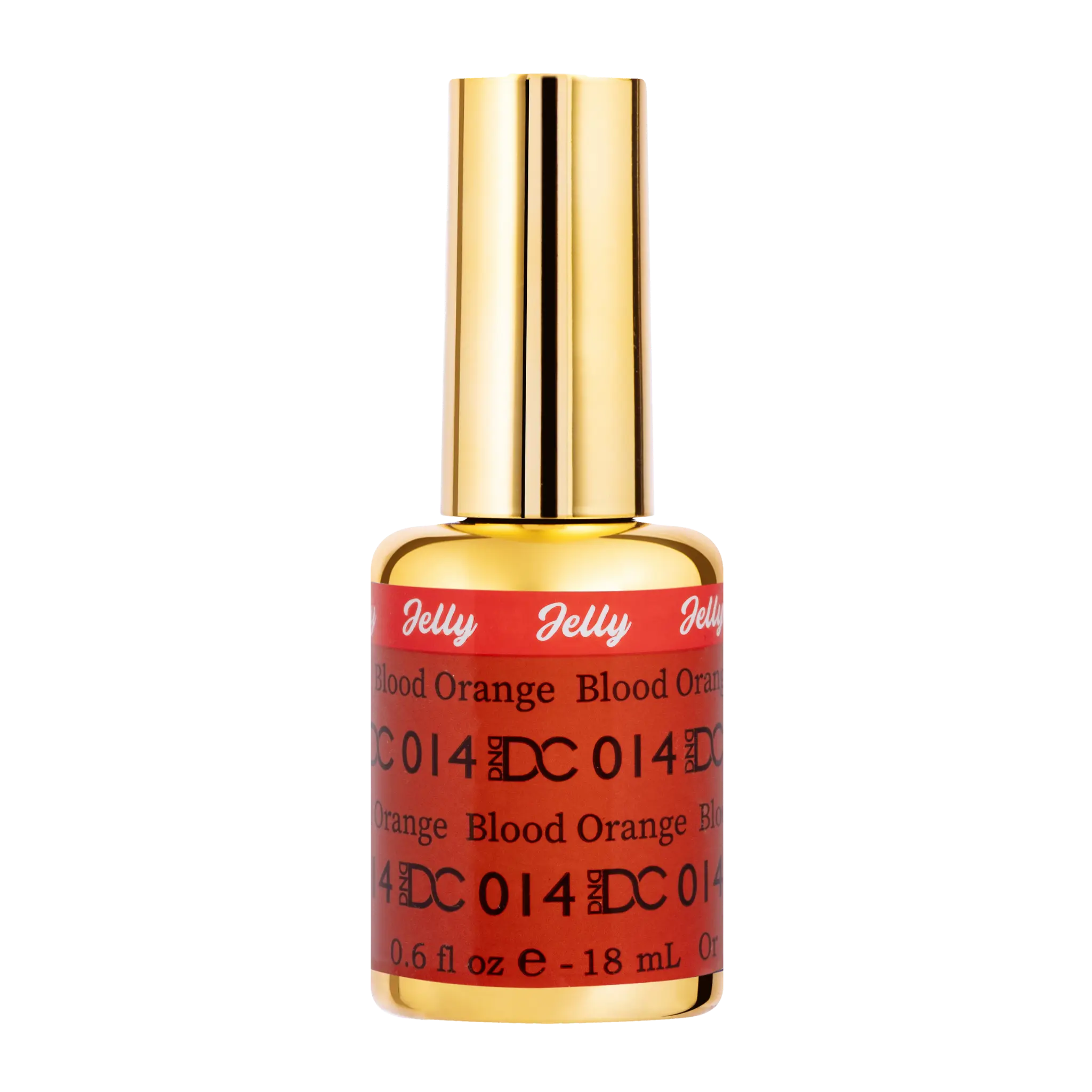 DND DC All My Jelly Gel Polish – #014 Blood Orange (0.6oz / 18ml) – NEW 2026
