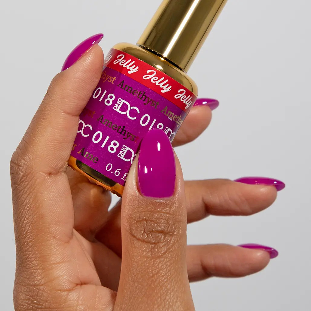 DND DC All My Jelly Gel Polish – #018 Amethyst (0.6oz / 18ml) – NEW 2026
