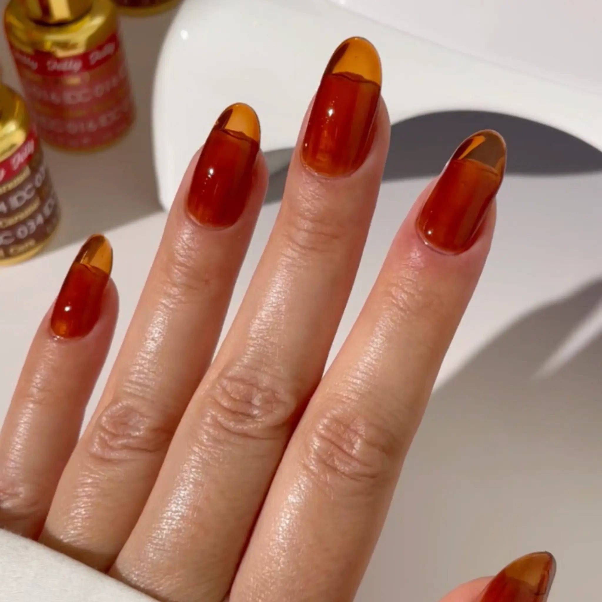 DND DC All My Jelly Gel Polish – #034 Caramel (0.6oz / 18ml) – NEW 2026