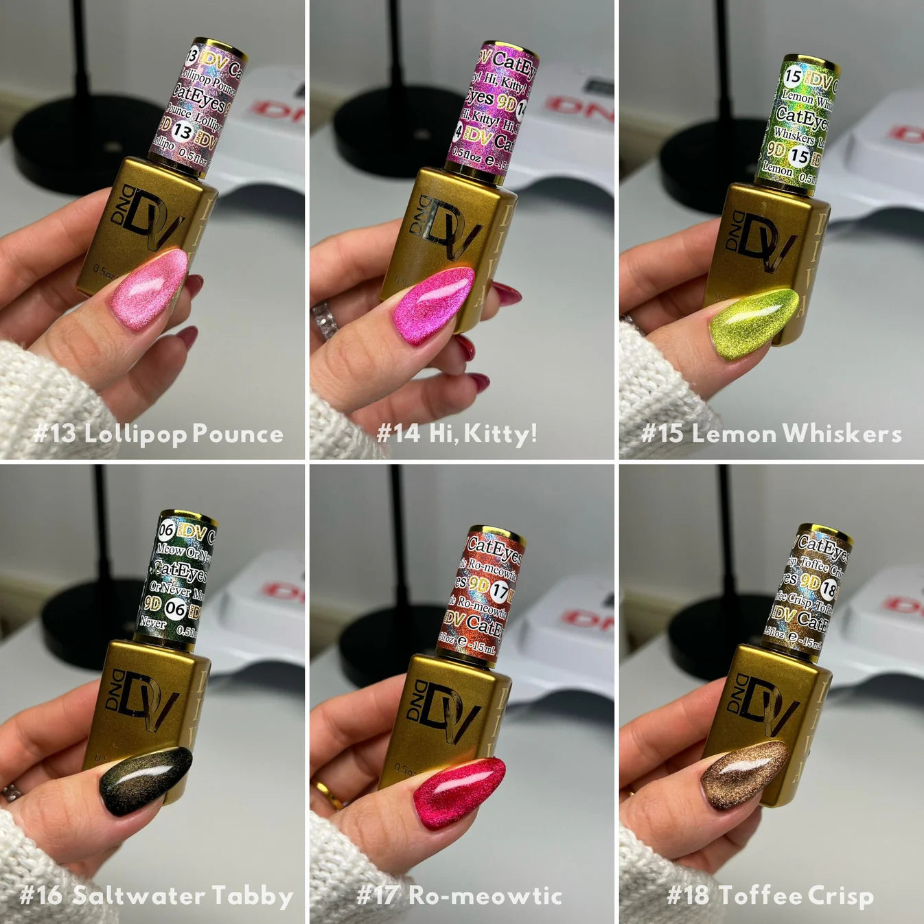 DND - DIVA Cat Eye Candy Full Set 12 Colors (#13 - #24)