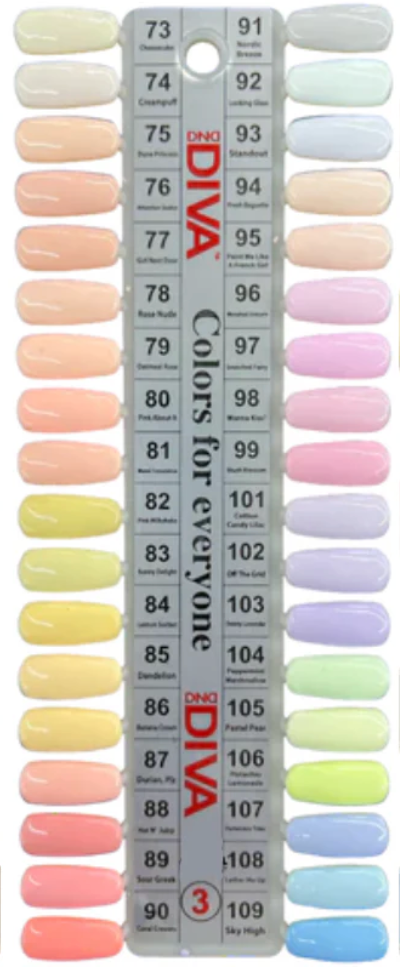 DND - DIVA Gel & Lacquer Duo Full Set 36 Colors (#73 - #109)