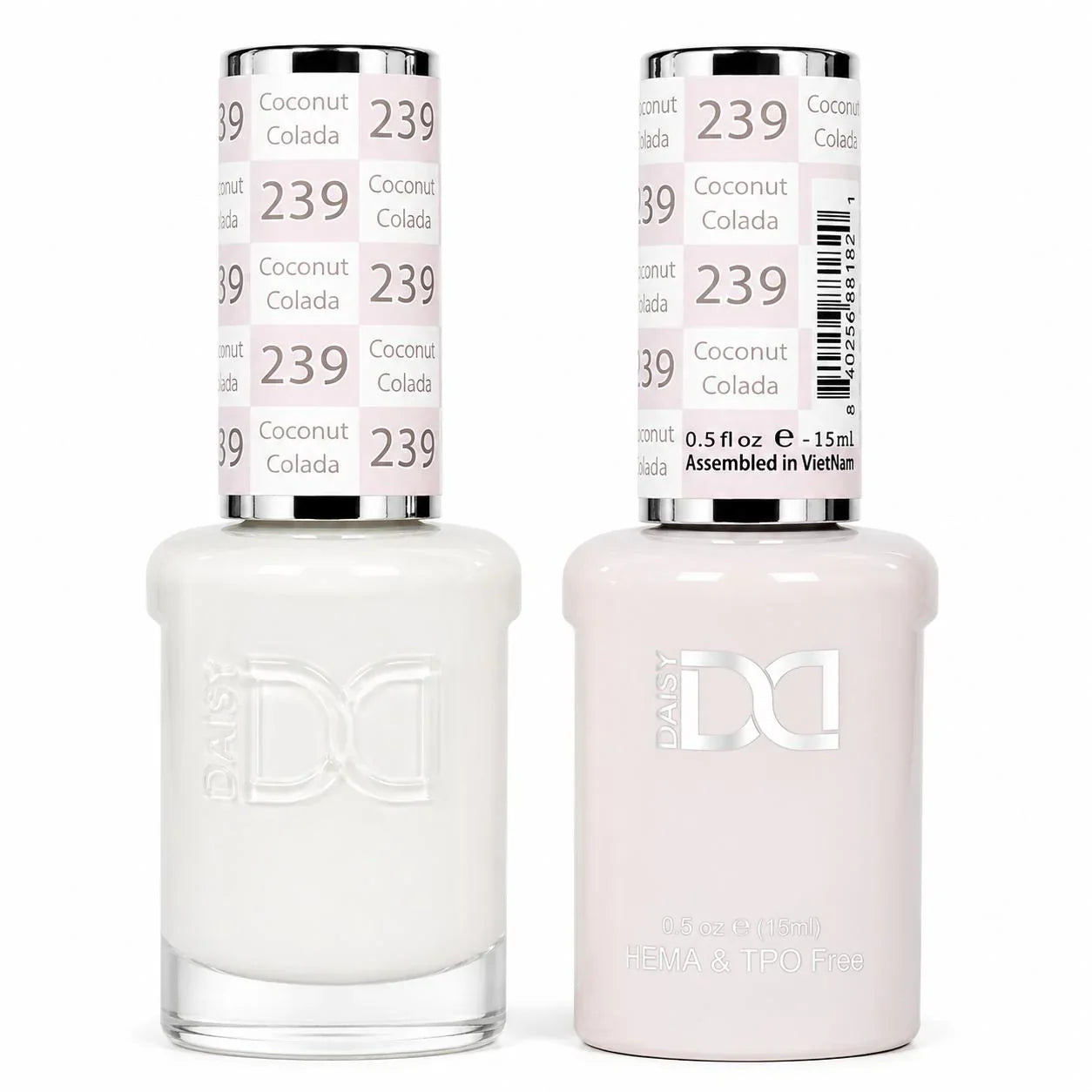 DND HEMA & TPO Free Gel Duo Matching Set – 239 Coconut Colada (Gel + Lacquer)