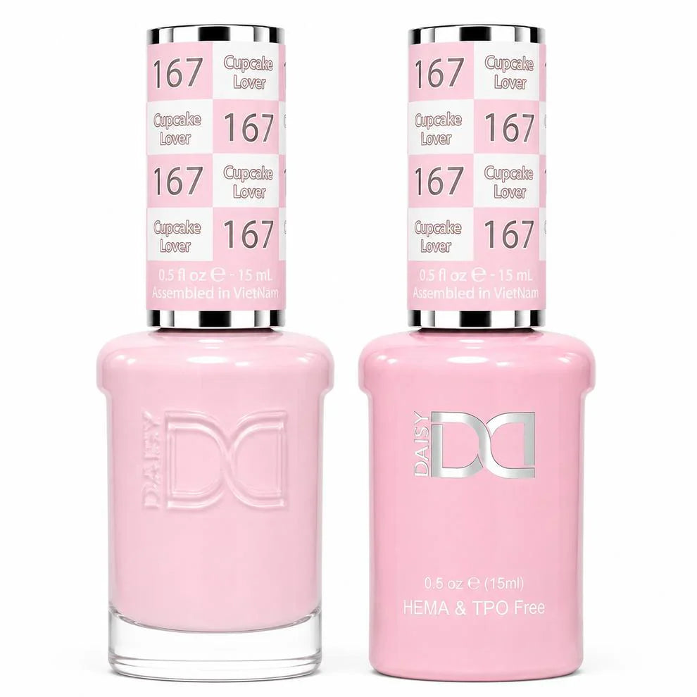 DND HEMA & TPO Free Gel Duo Matching Set – 167 Cupcake Lover (Gel + Lacquer)