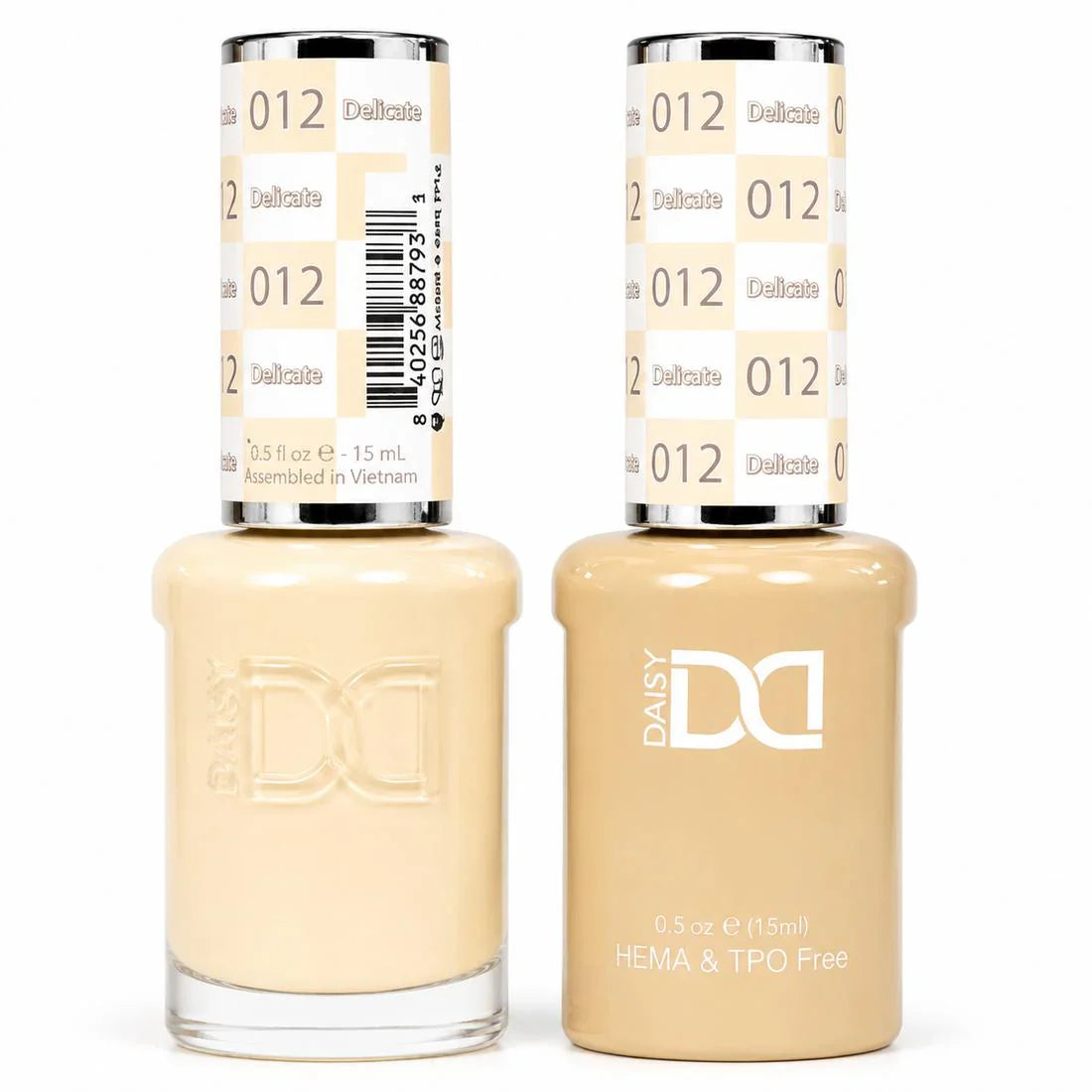DND HEMA & TPO Free Gel Duo Matching Set – 012 - Delicate (Gel + Lacquer)