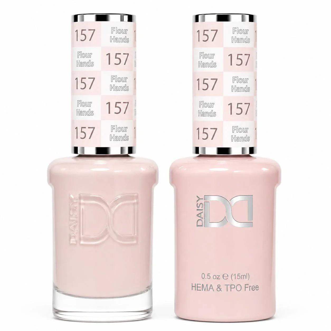 DND HEMA & TPO Free Gel Duo Matching Set – 157 Flour Hands (Gel + Lacquer)