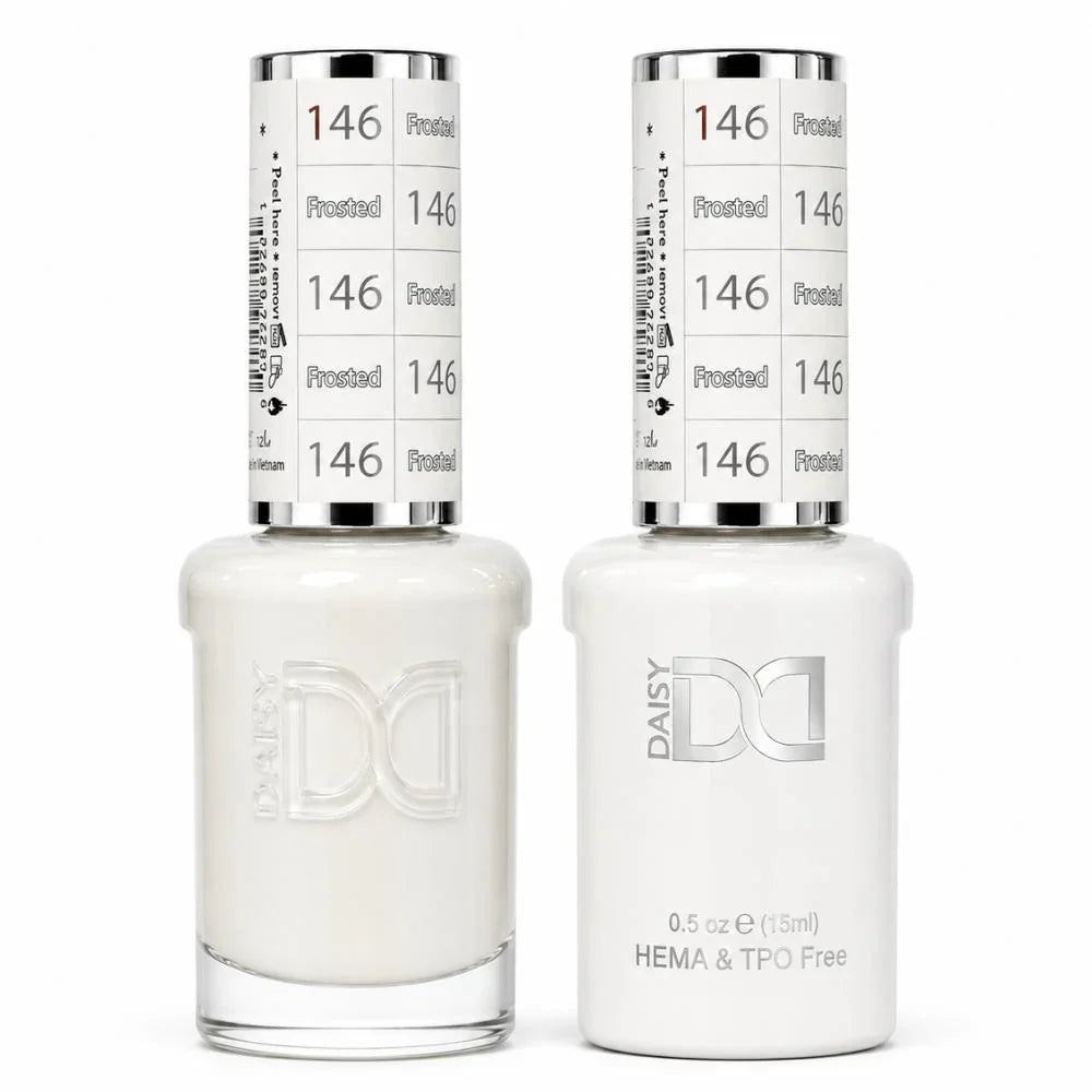 DND HEMA & TPO Free Gel Duo Matching Set – 146 Frosted (Gel + Lacquer)